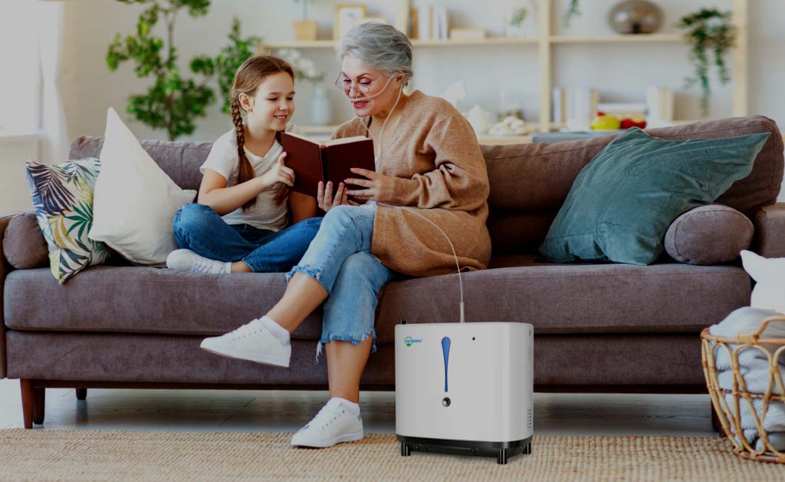 Home oxygen concentrator