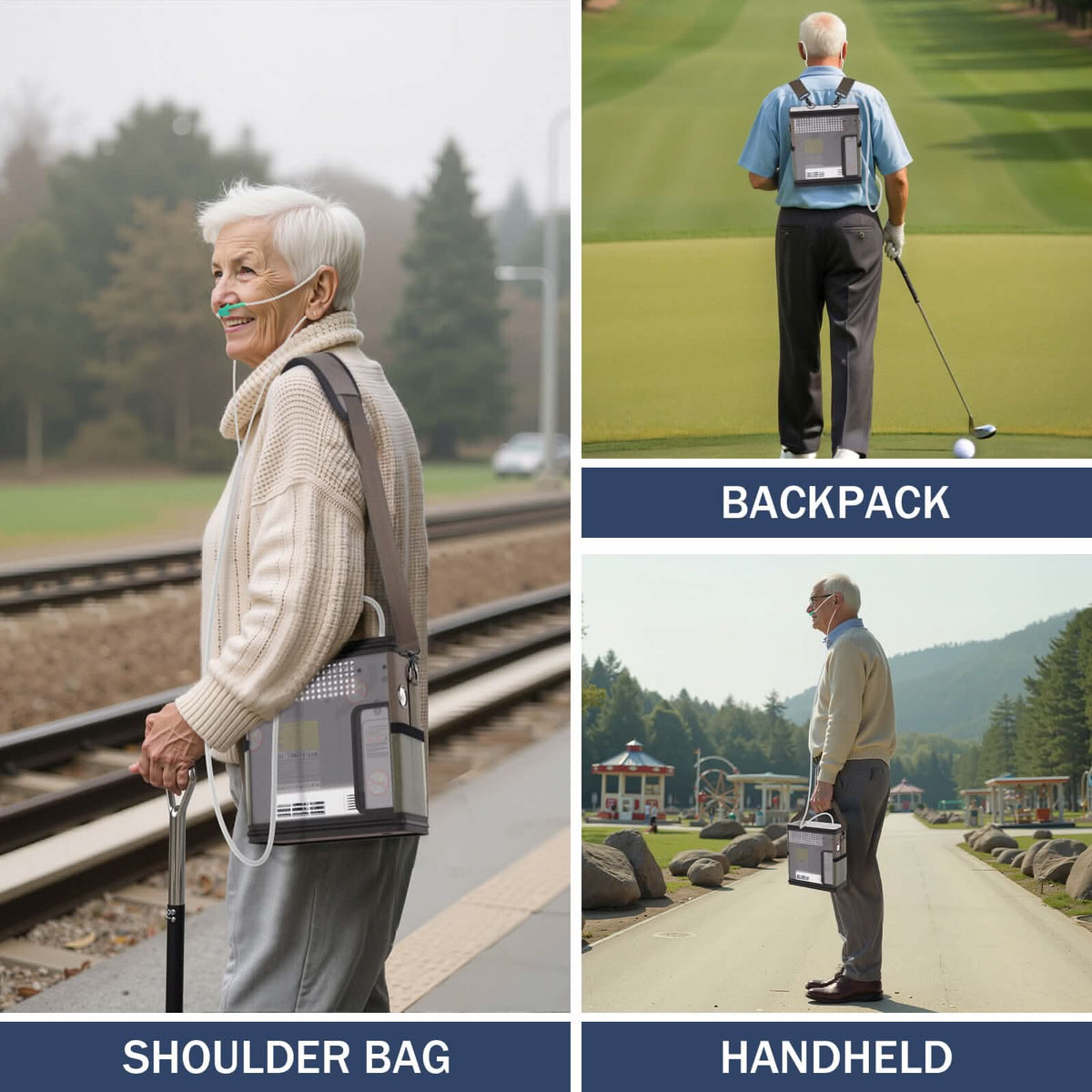 Hidgeem SJ - OX1C 1 - 6L Adjustable Continuous Flow Battery Portable Oxygen Concentrator - HIDGEEM