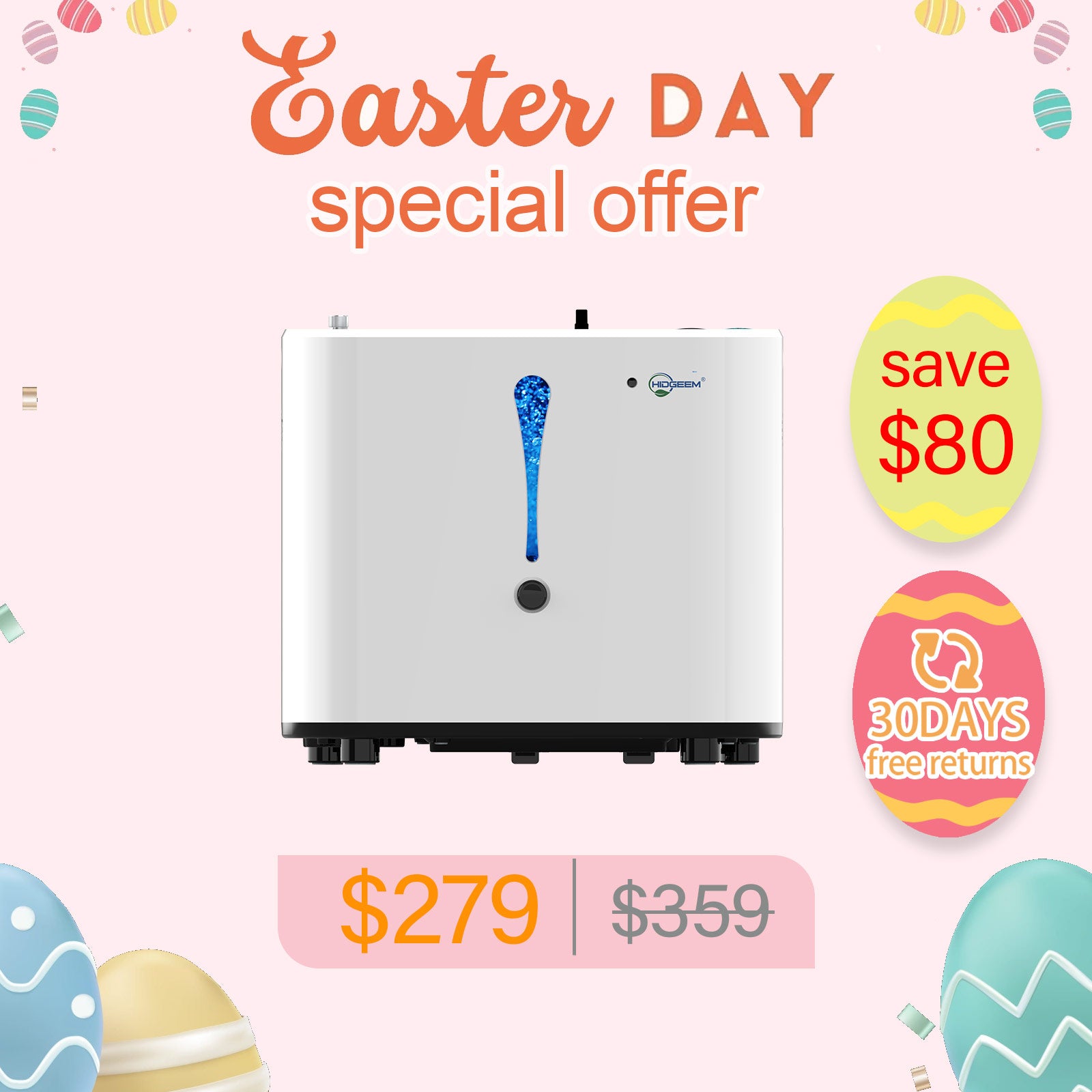 Hidgeem SJ-OX1A 1-6L Adjustable Home Oxygen Concentrator