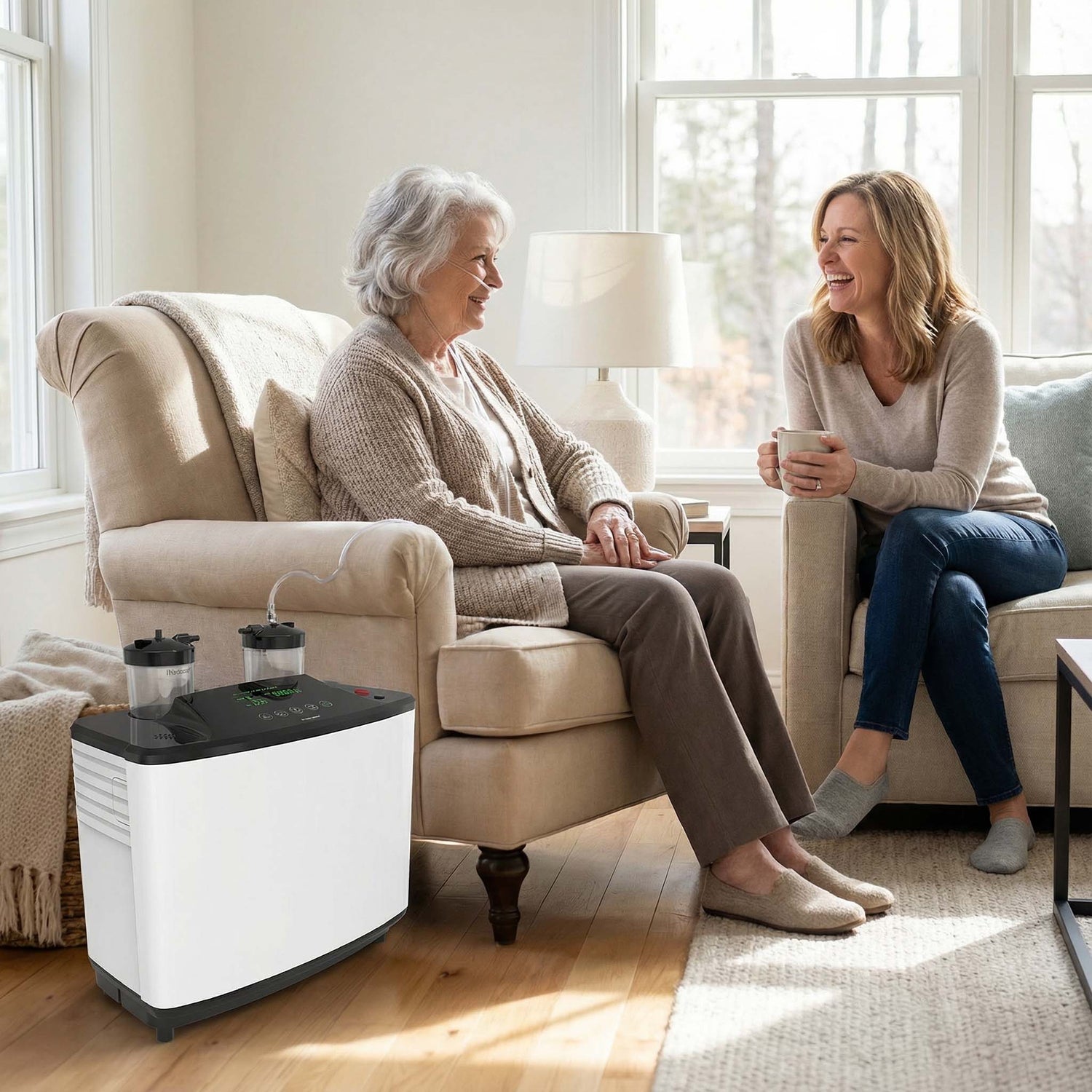 Hidgeem SJ-OX2A 2L-10L Einstellbarer Sauerstoffkonzentrator für Zuhause