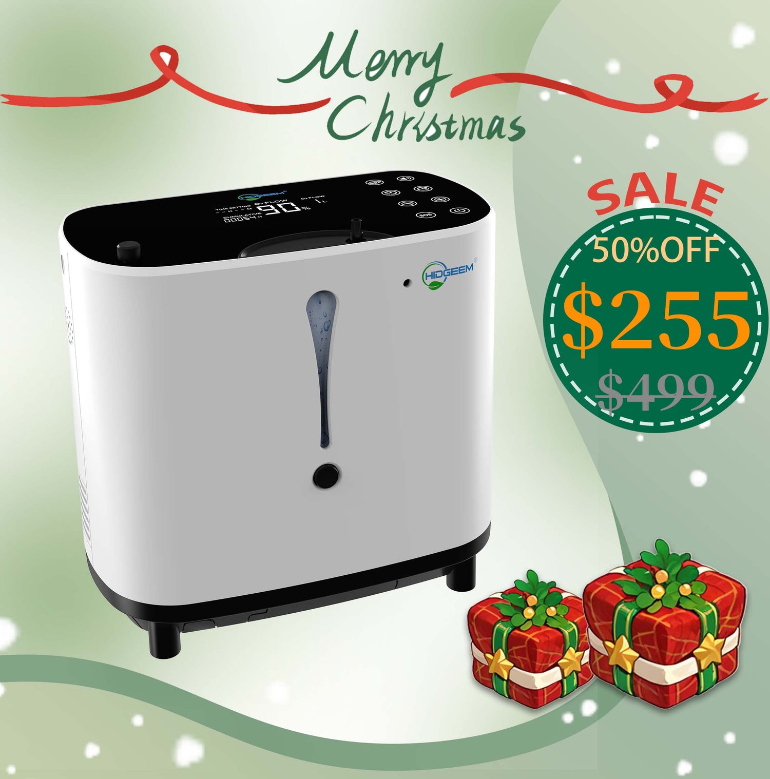 Hidgeem SJ-OX1A 1-6L Adjustable Home Portable Oxygen Concentrator