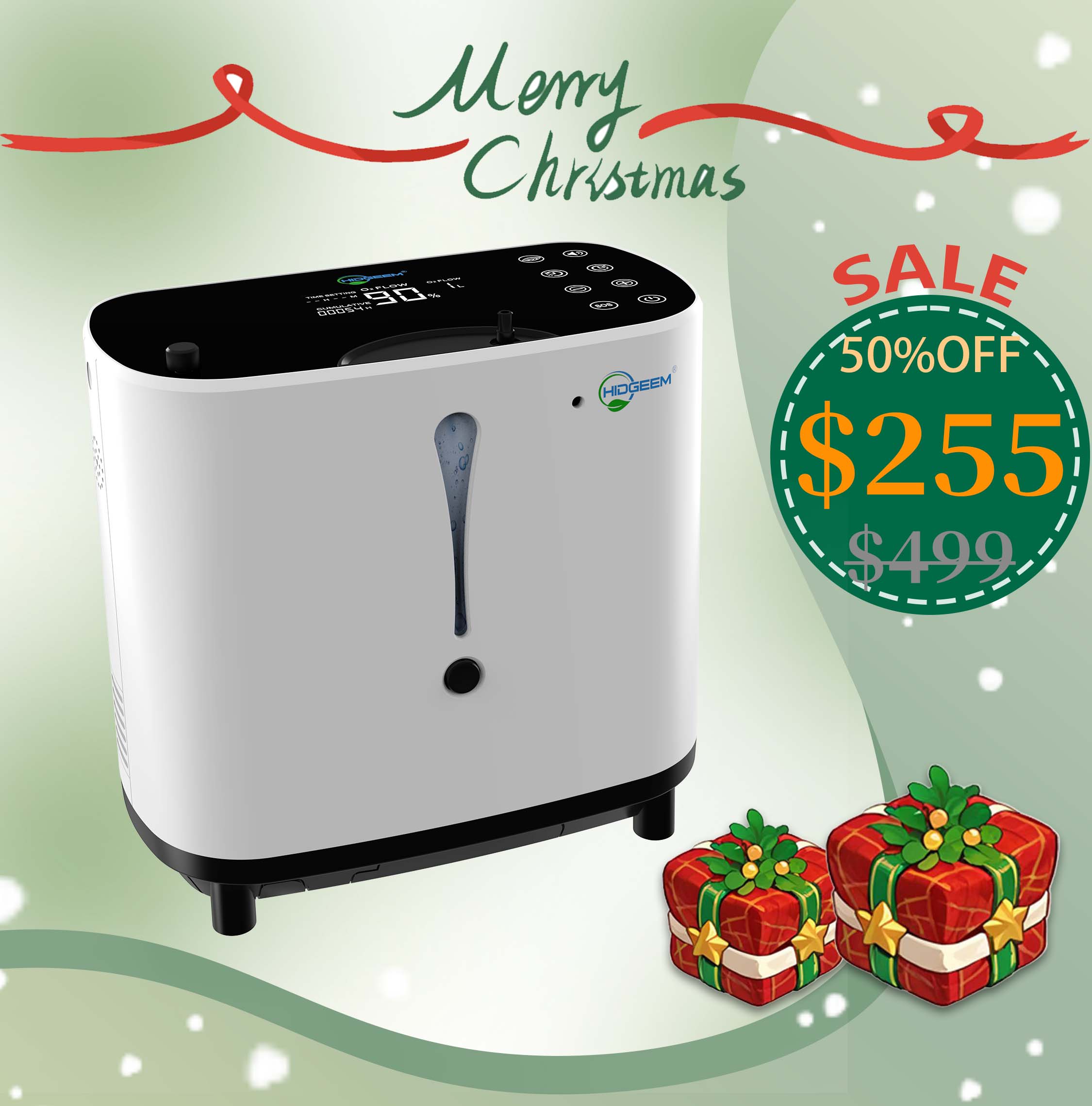 Hidgeem SJ-OX1A 1-6L Adjustable Home Portable Oxygen Concentrator